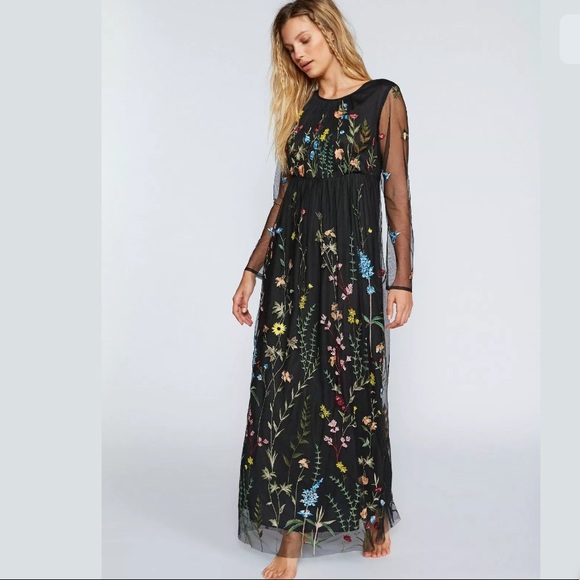 free people embroidered maxi dress